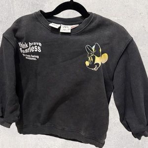 Disney Minnie Girls Zara Acid Wash Sweater